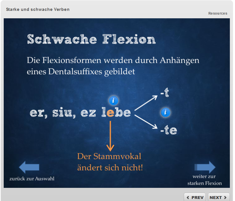 Screenshot Verbflexion